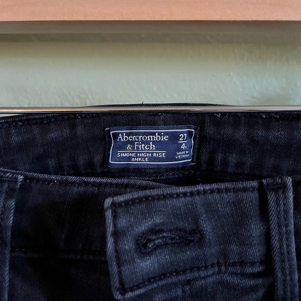 Abercrombie & Fitch Skinny Black Jeans Premium Denim